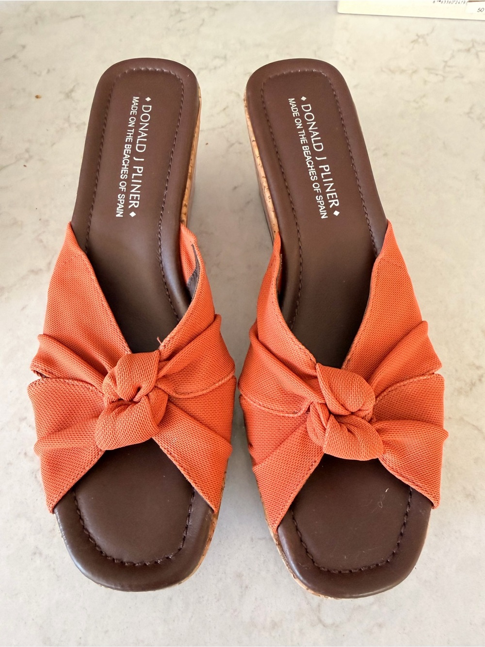 Donald J. Pliner Coral Knot Slide Mules